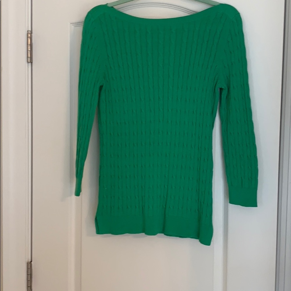 Kelly green cotton gap sweater